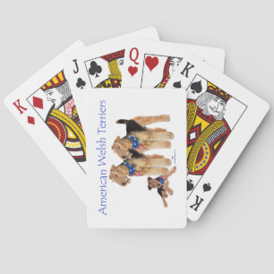American Welsh Terriers Poker Cards