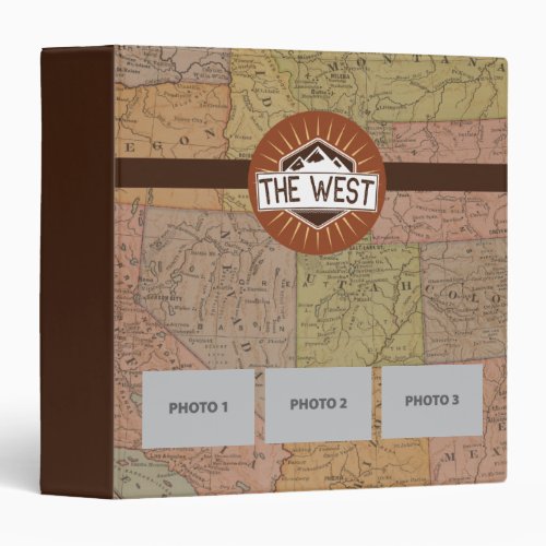 American West travel scrapbook photos3 ring binder