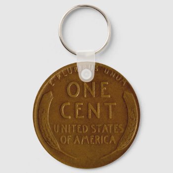 American Wheat Penny Keychain by FXtions at Zazzle
