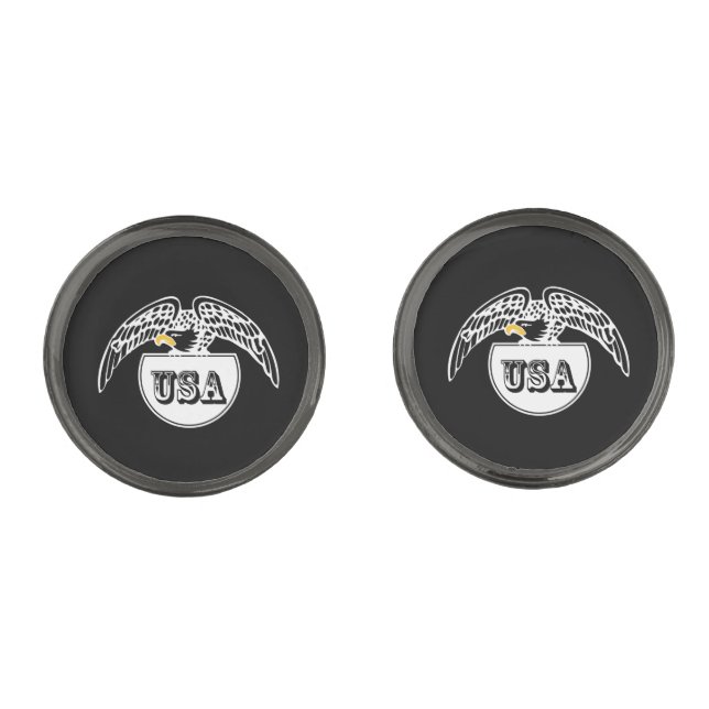 American White Eagle Cufflinks (Front)