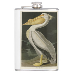 American White Pelican, Audubon's Birds of America Flask