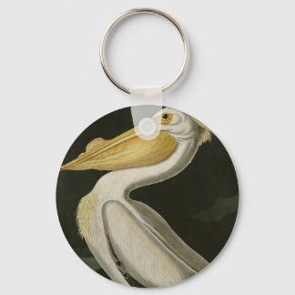 American White Pelican, Audubon's Birds of America Keychain