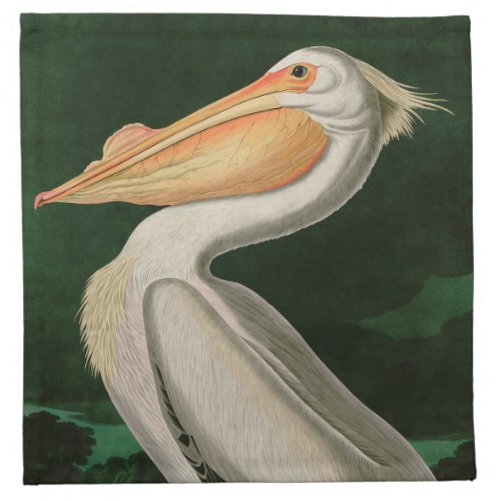 American White Pelican Birds of America Audubon Cloth Napkin