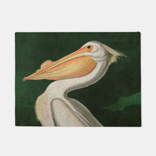 American White Pelican Birds of America Audubon Doormat