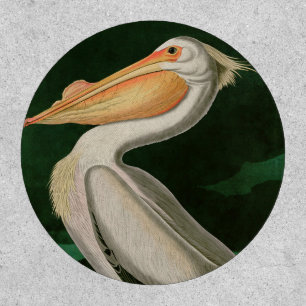 American White Pelican Birds of America Audubon Patch