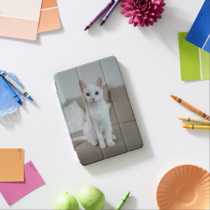 American white shorthair cat iPad mini cover