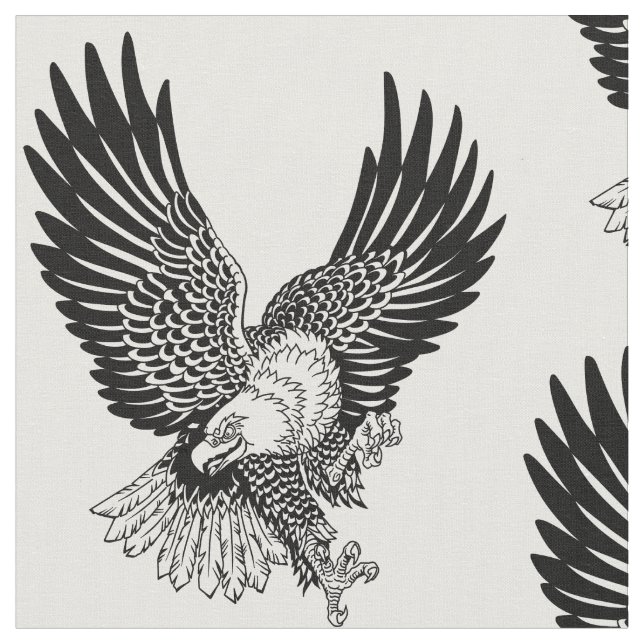 American whitehead bald eagle in the flight fabric (Close Up)