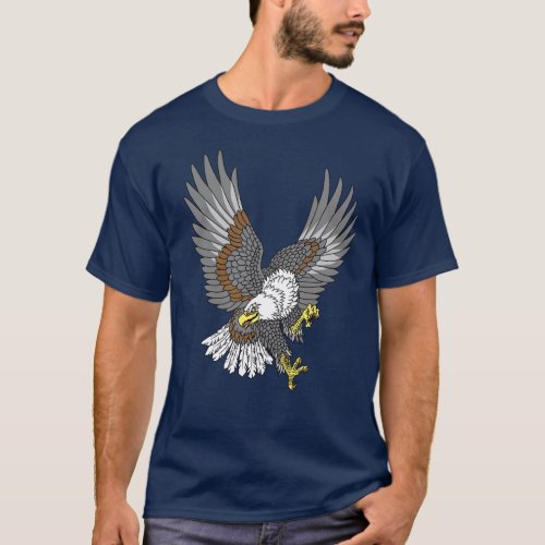 American whitehead bald eagle in the flight T_Shir T_Shirt