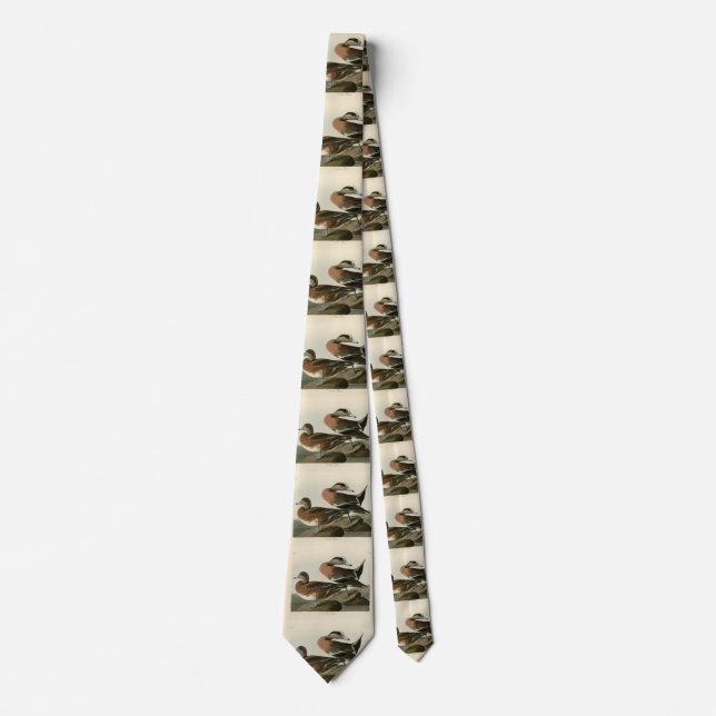 American Widgeon from Audubon's Birds of America Neck Tie (Front)