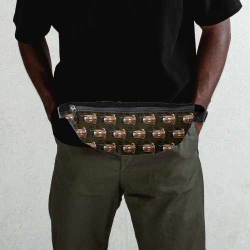American Wigeon Duck on Pond Pattern Fanny Pack
