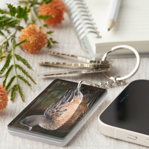 American Wigeon Duck Photo Keychain