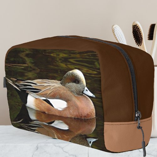 American Wigeon Duck Wildlife Photo Dopp Kit