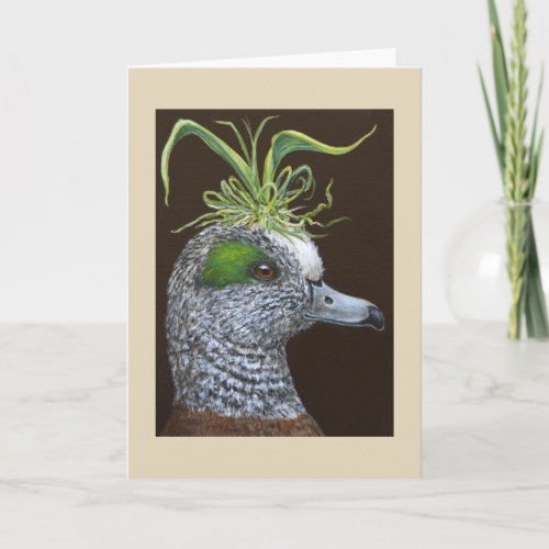 American wigeon greeting card