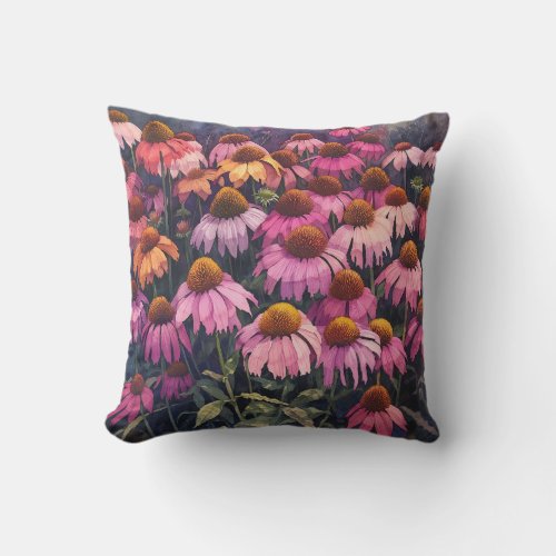 American Wild Flower Tennessee Coneflower Pillow