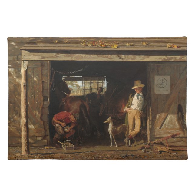 American Wild West Blacksmith and Cowboy Placemat (Front)