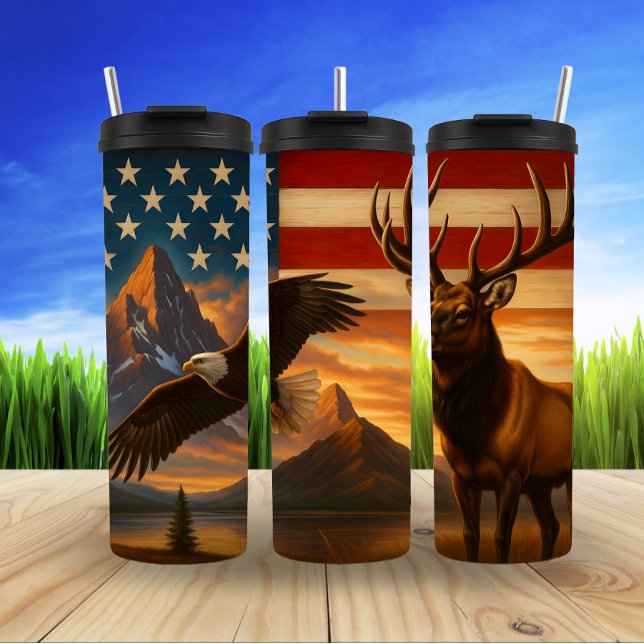  American Wilderness, Majestic Symbols Thermal Tumbler (Creator Uploaded)