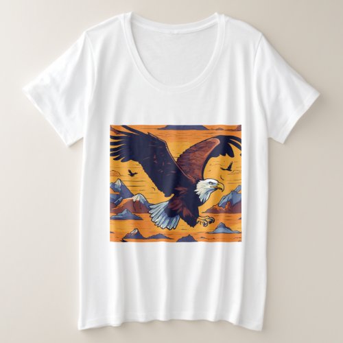 American wildlife plus size T_Shirt