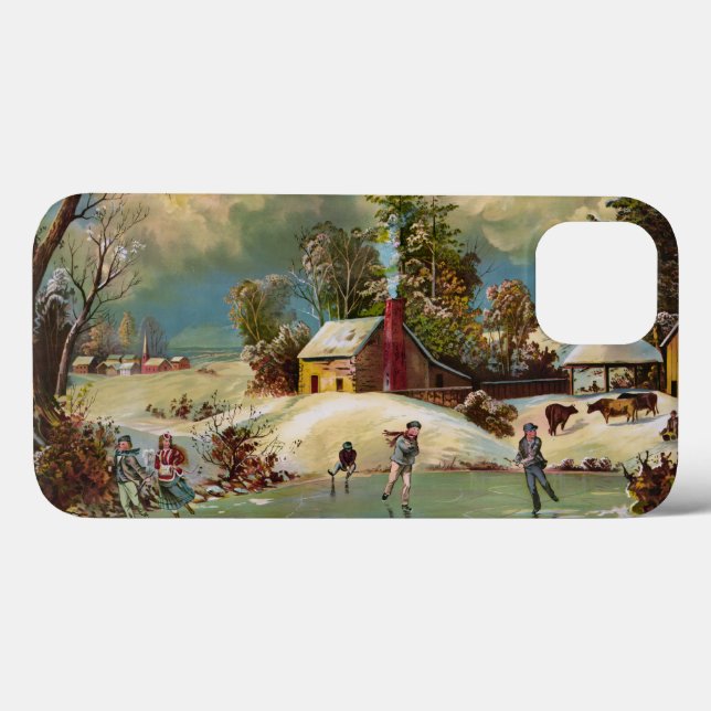 American Winter Life Christmas Scene Case-Mate iPhone Case (Back (Horizontal))