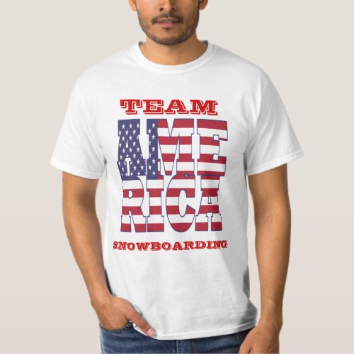 American winter sports team T_Shirt