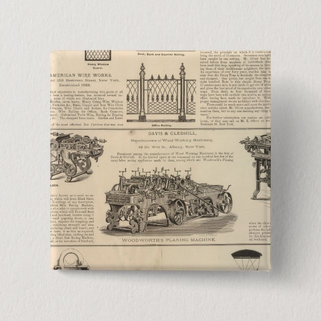 American Wire Works Button (Front)