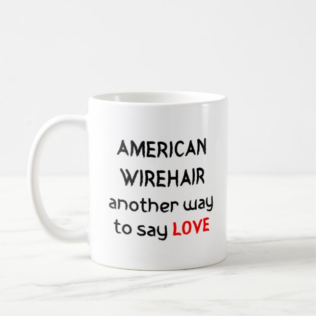 american wirehair love coffee mug (Left)