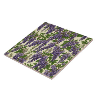 American Wisteria pattern drawing Ceramic Tile
