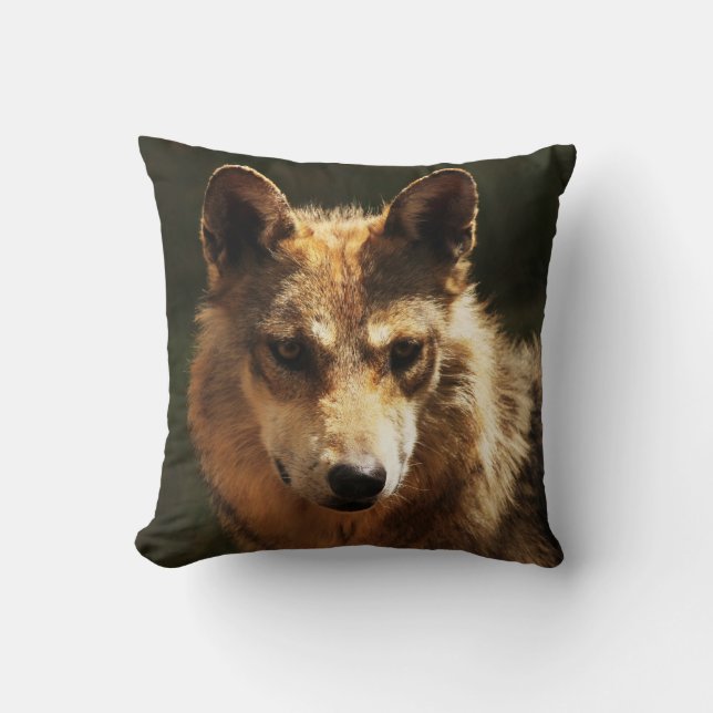American Wolf Pillow (Front)