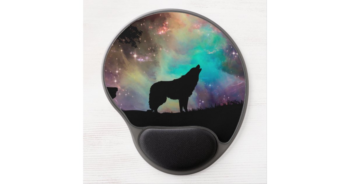 American Wolf Wolf Design Silhouette Wolf Gel Mouse Pad Zazzle Com