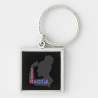 American Woman dark gray Keychain