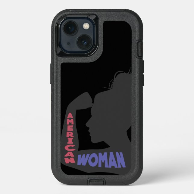 American Woman dark gray Otterbox iPhone Case (Back)