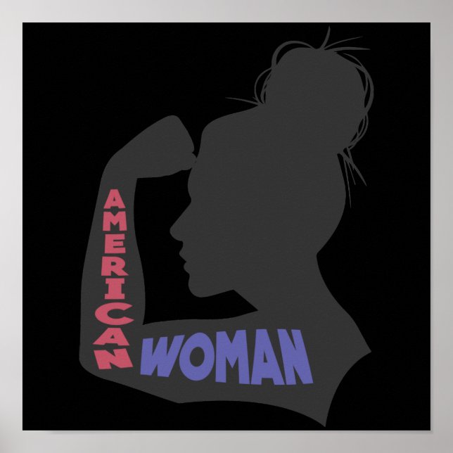American Woman dark gray Poster (Front)