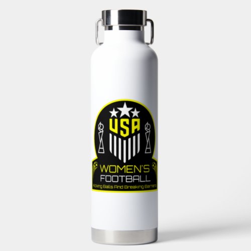 American Womens Soccer Football Water Bottle