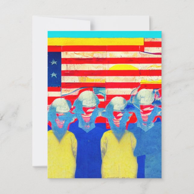 American Worker Note Card (Front)