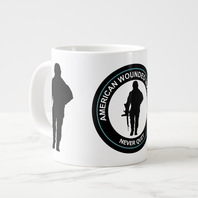 AMERICAN WOUNDED WARRIOR COFFEE MUG (Front Left)