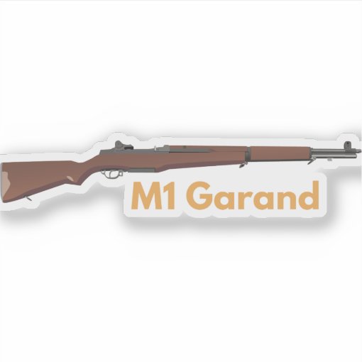 American WW2 Rifle M1 Garand Sticker | Zazzle