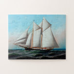 American Yacht By Antonio Jacobsen Jigsaw Puzzle at Zazzle