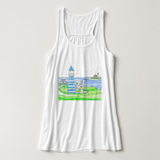 Americana 2 Lighthouse Tank (Design Front)