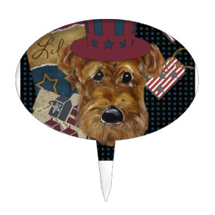 AMERICANA AIREDALE CAKE TOPPER