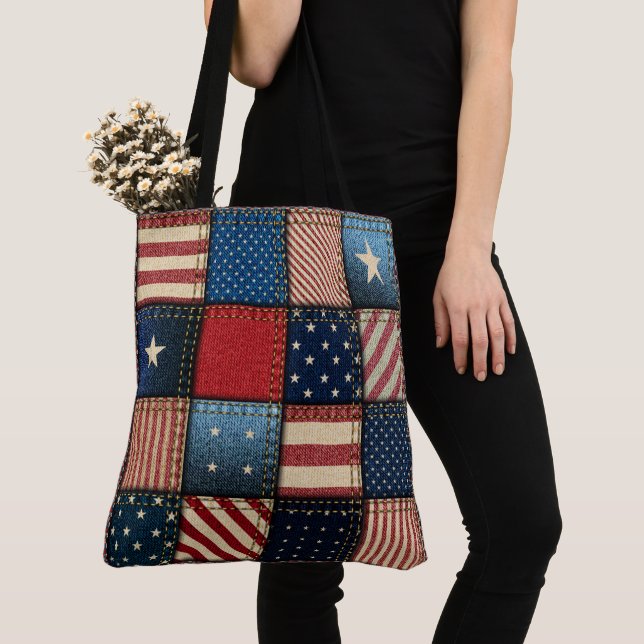 Americana All Over Print Tote 1 (Close Up)