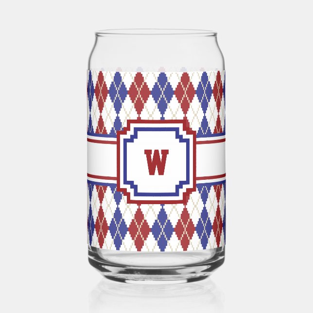 Americana Argyle Can Glass (Front)