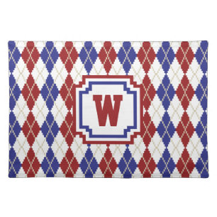 Americana Argyle Place Mat