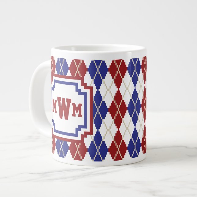 Americana Argyle Specialty Mug (Front Left)