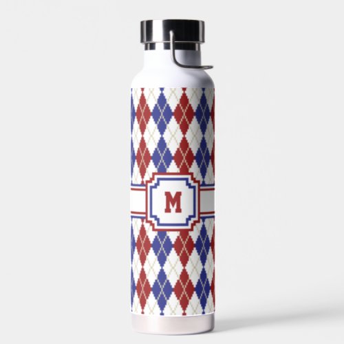 Americana Argyle Water Bottle