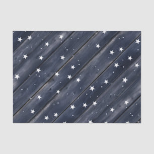 Americana Blue Stars Patriotic Tissue Paper