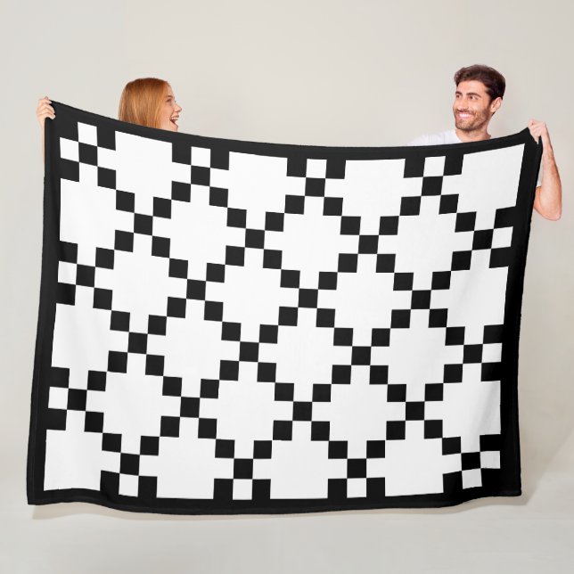 Americana Buffalo Check Quilt Party Fleece Blanket (In Situ)