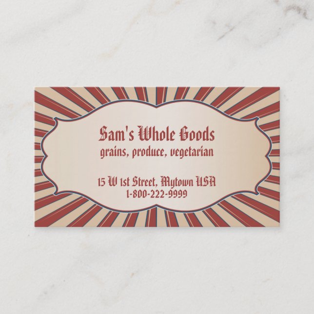 Americana Business Card (Front)