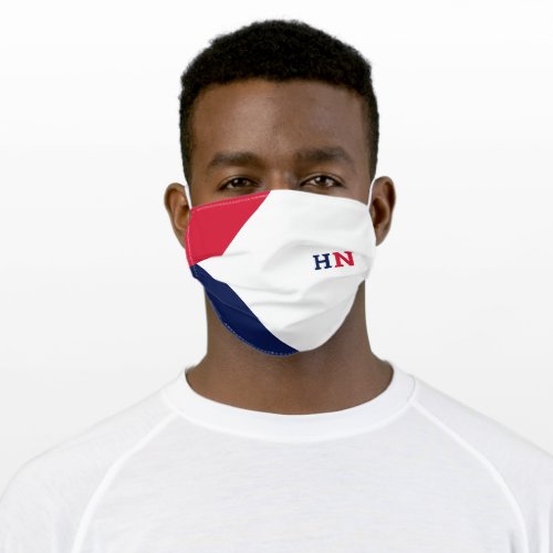 Americana color block adult cloth face mask