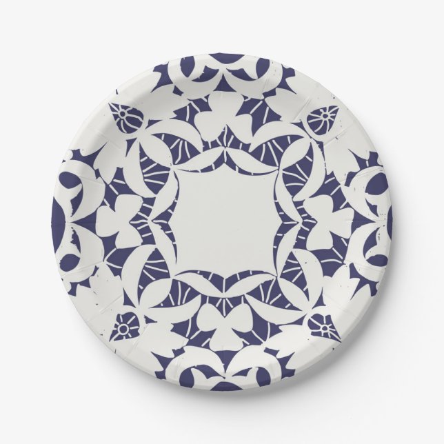 Americana Doilies and Lace, Vintage 1 Paper Plates (Front)