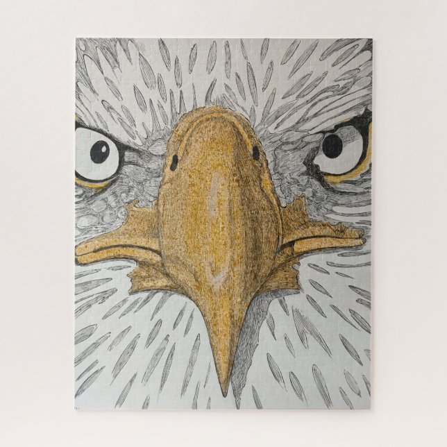 Americana Eagle Face Puzzle (Vertical)