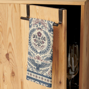 Americana Eagles Floral Stars & Stripes ID1298 Kitchen Towel
